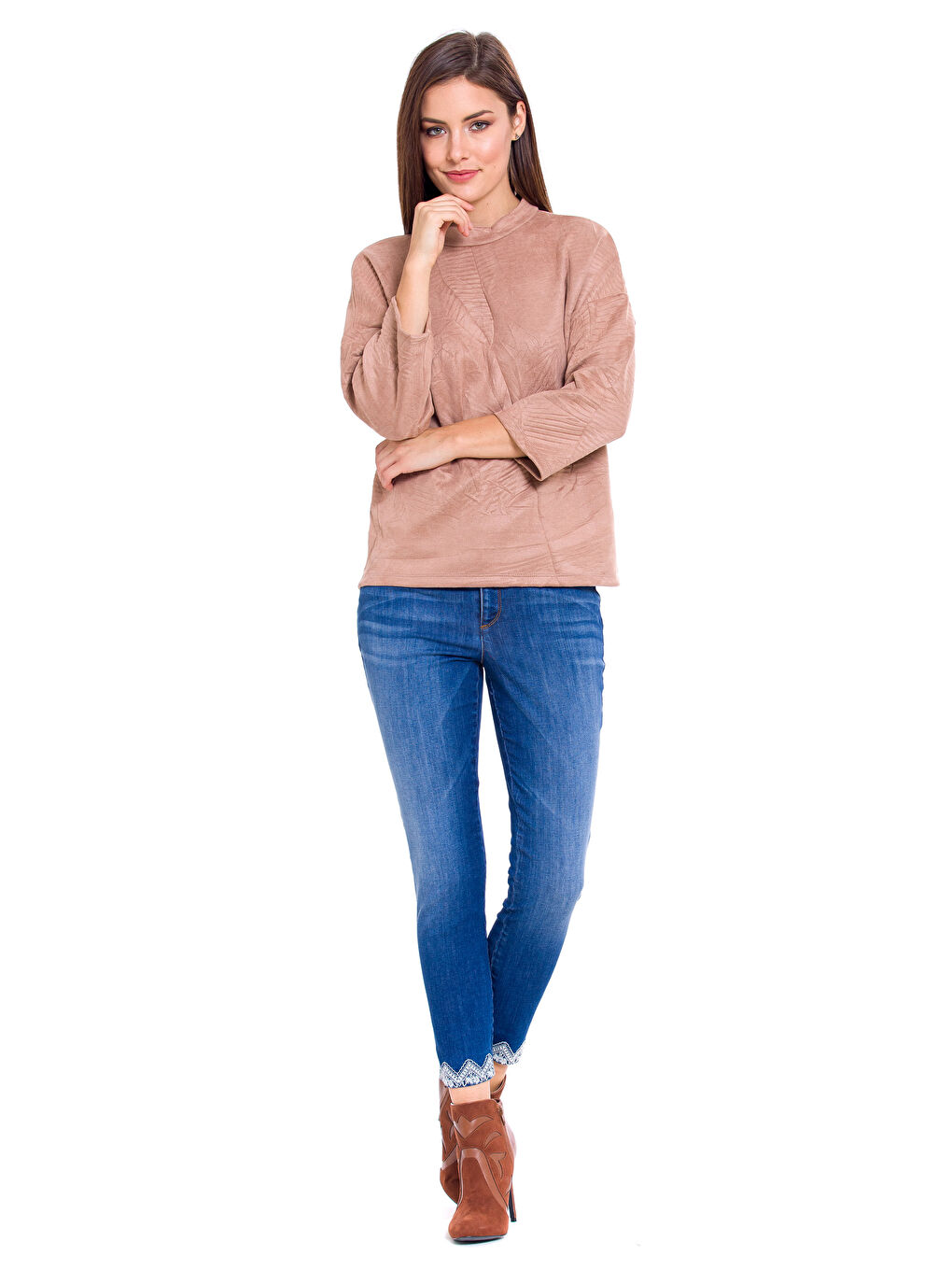 LCW Vision Woman PINK T-Shirt -7KK616Z8-DLV