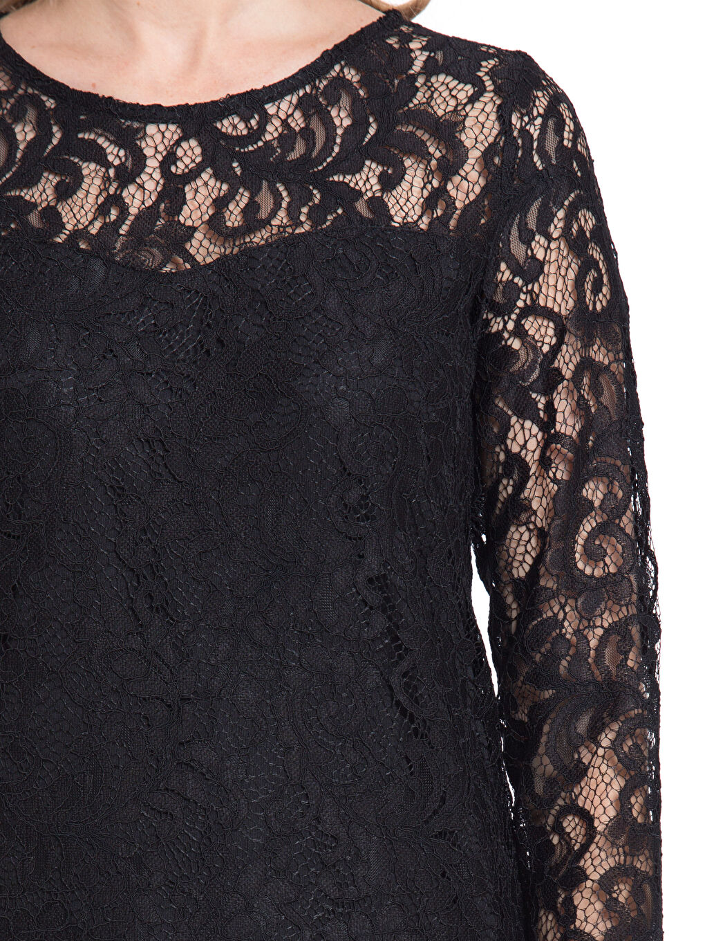 LCW Vision Woman BLACK Dress -7KK824Z8-CVL