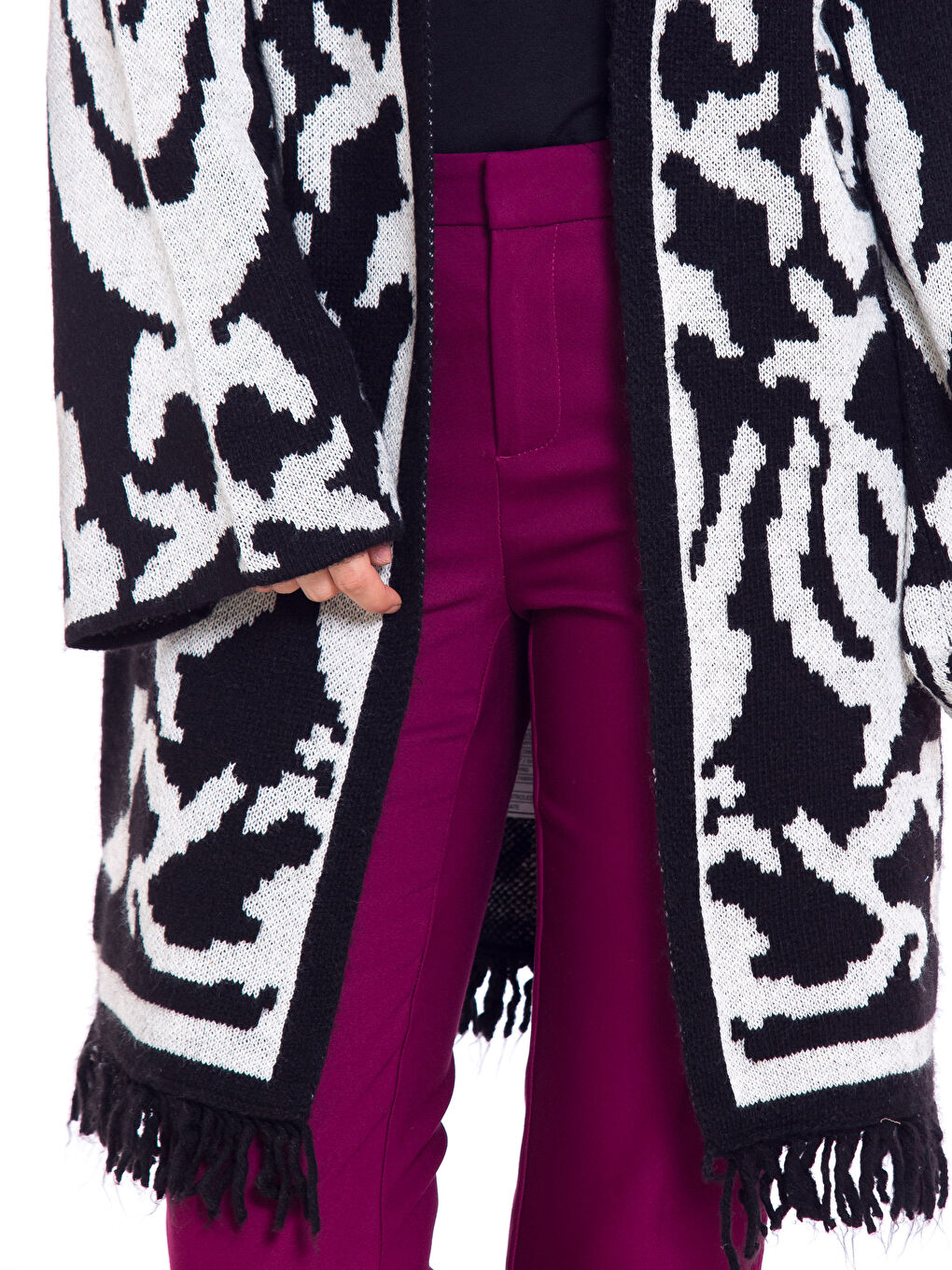 LCW Vision Frau SCHWARZ Cardigan -7KK833Z8-CVL