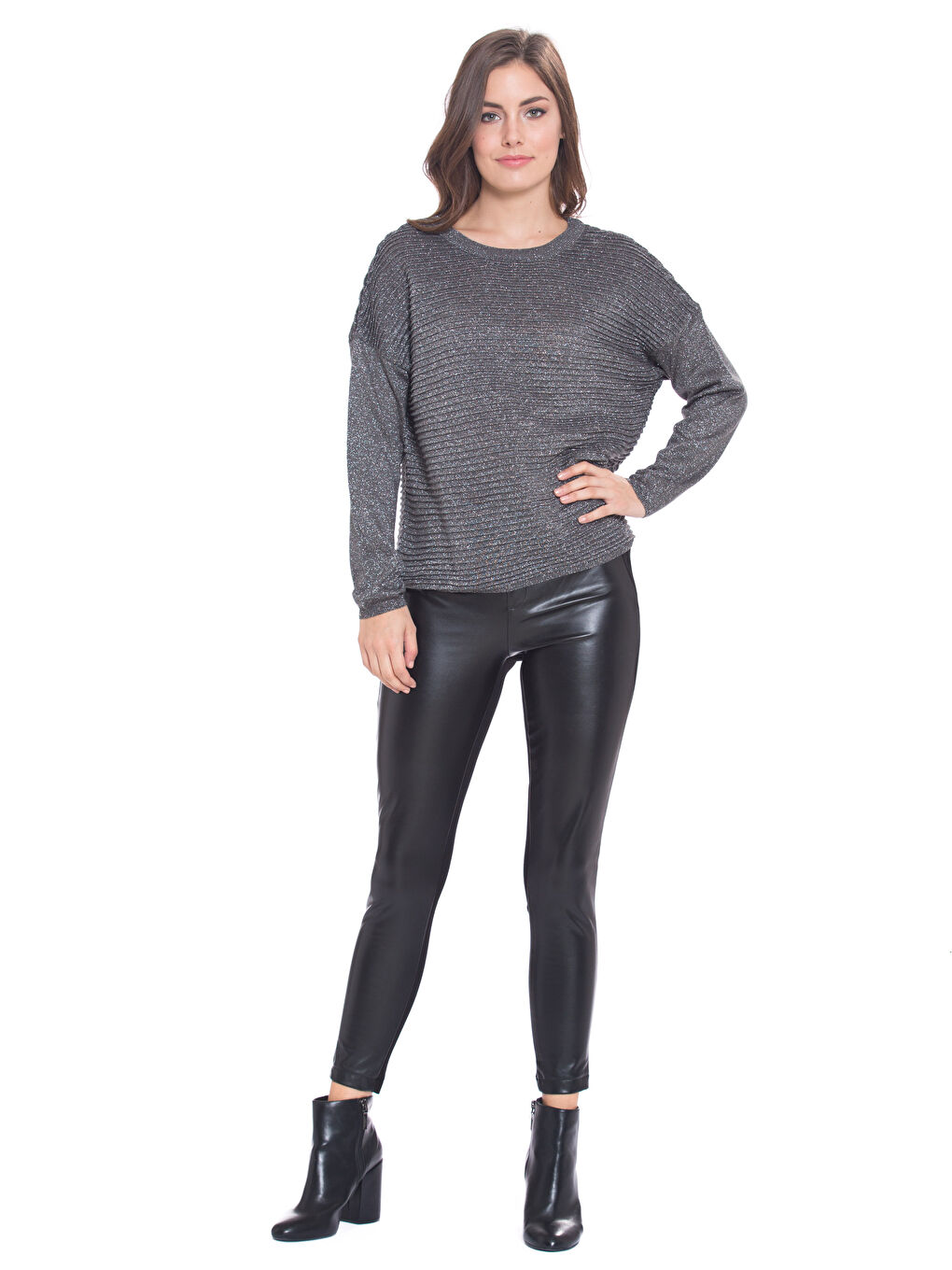 LCW Vision Frau ANTHRAZIT Pullover -7KK843Z8-670
