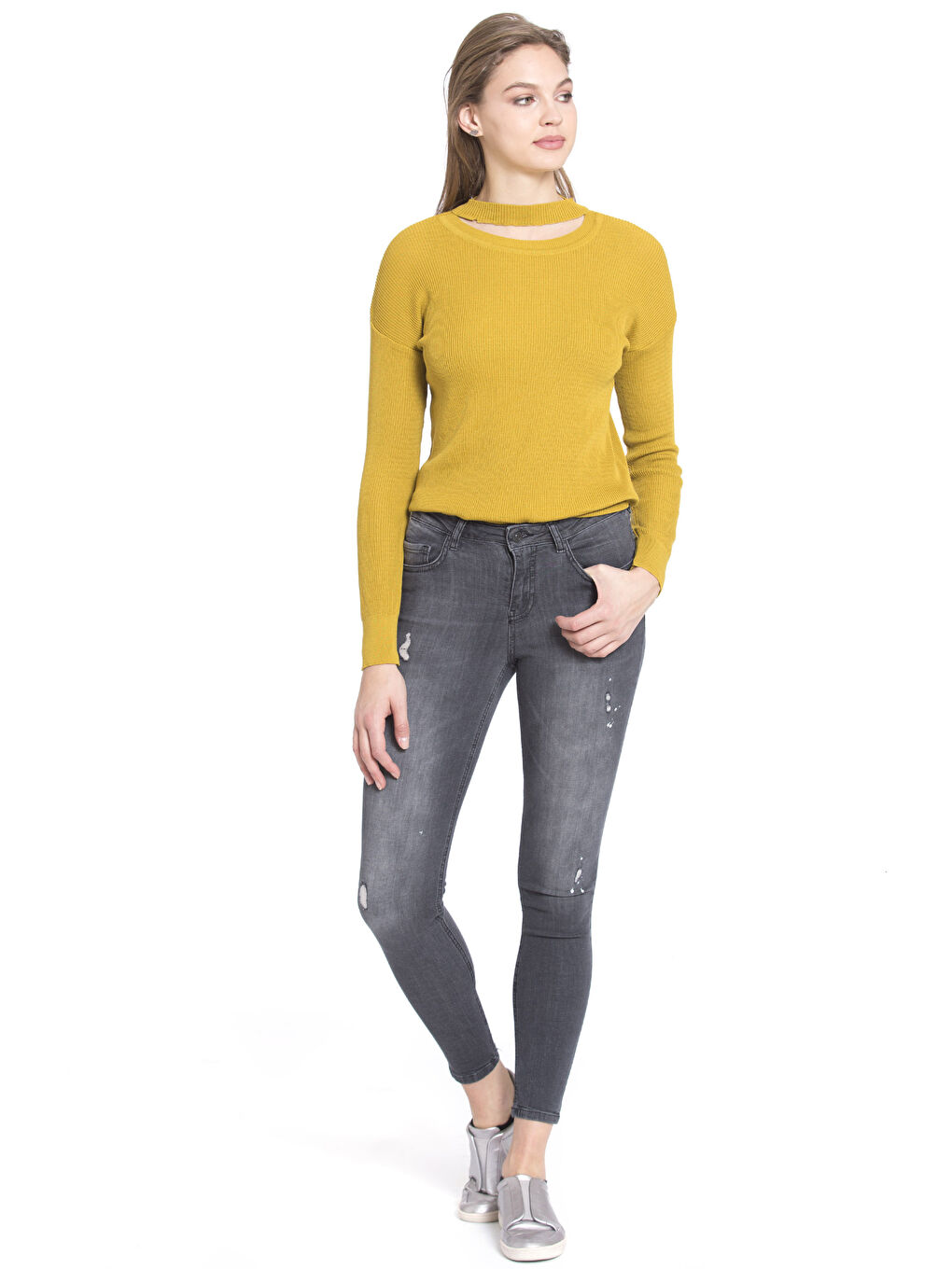 Siyah Rodeo Jean Pantolon-2