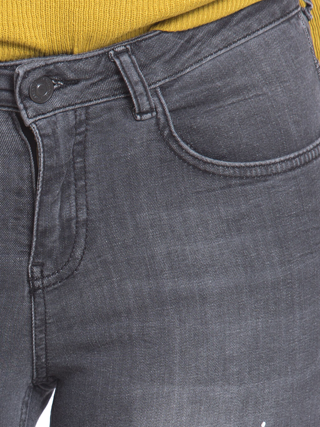 Siyah Rodeo Jean Pantolon-3