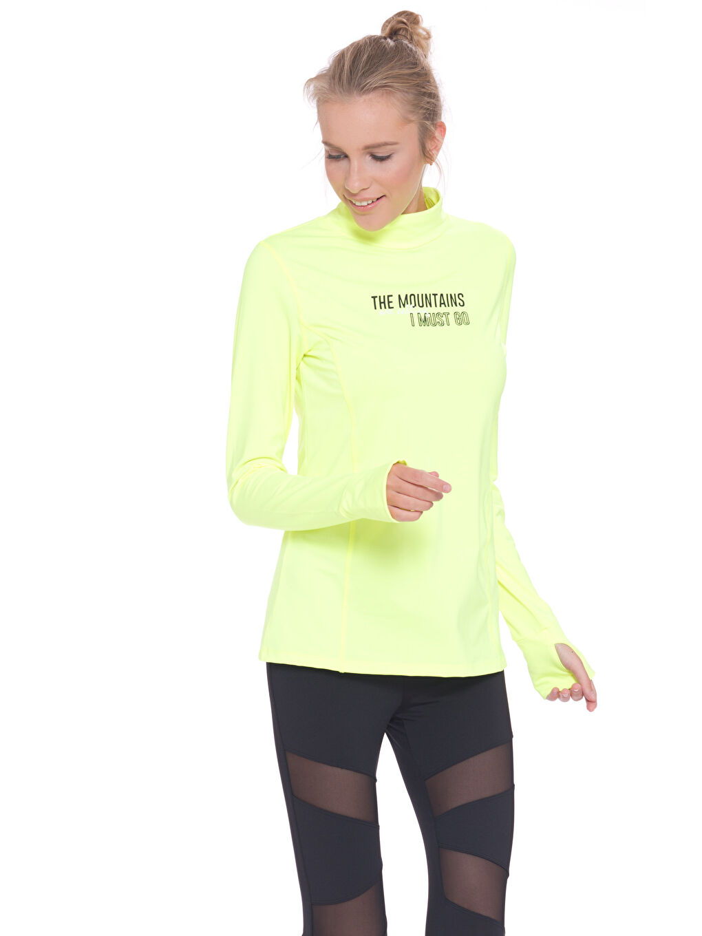 Sweat-shirt JAUNE Femme-1