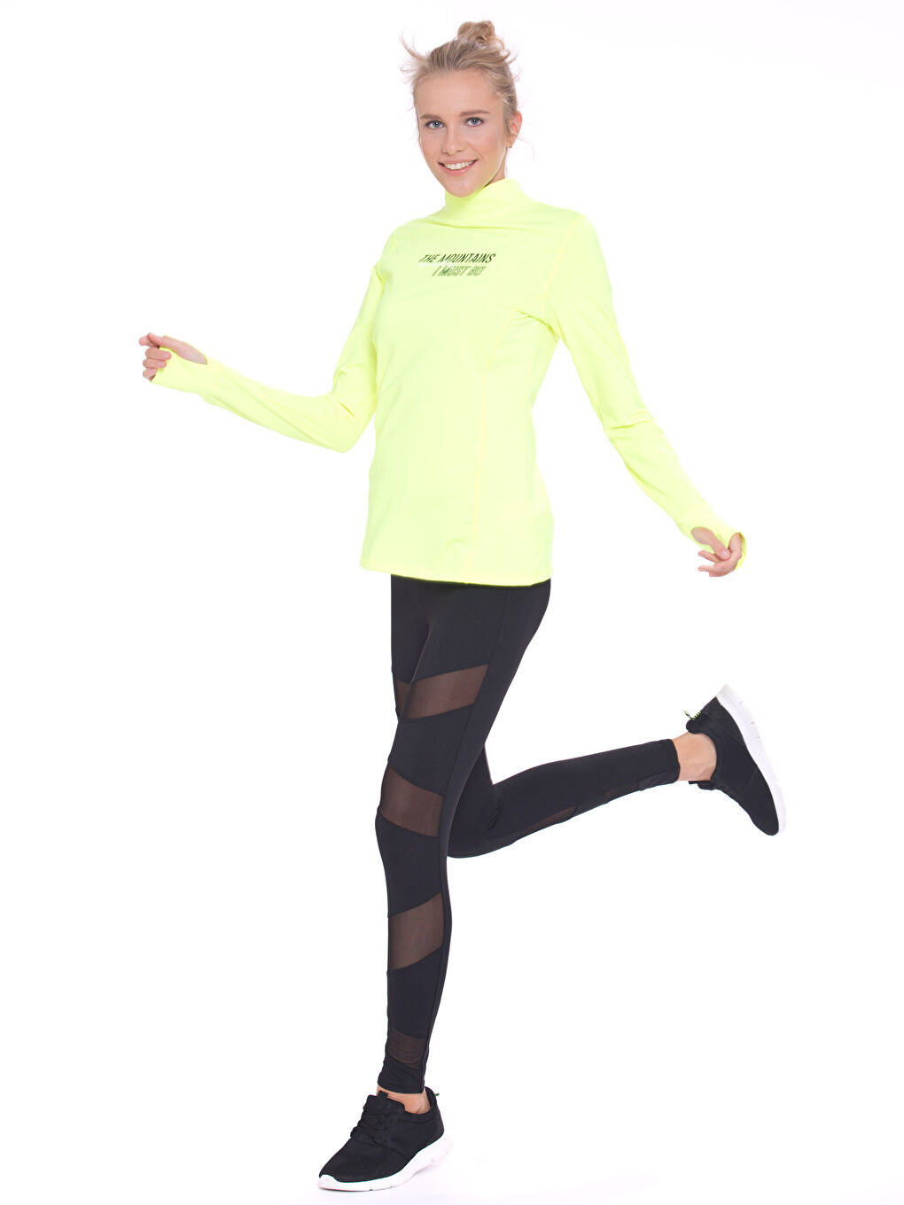 Sweat-shirt JAUNE Femme-3