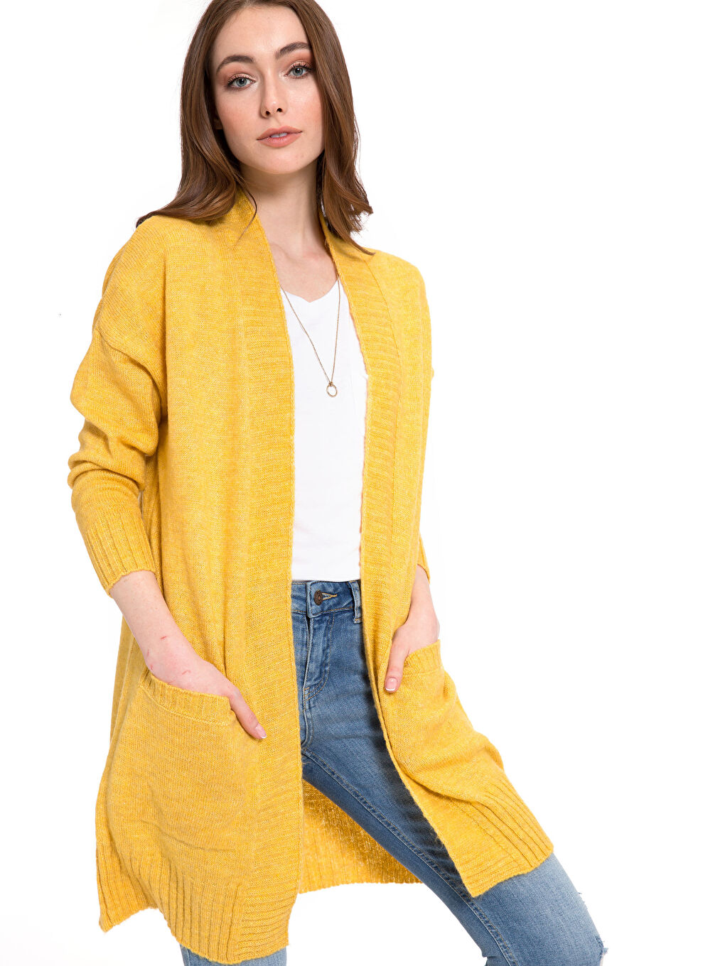 Cardigan GALBEN Femeie