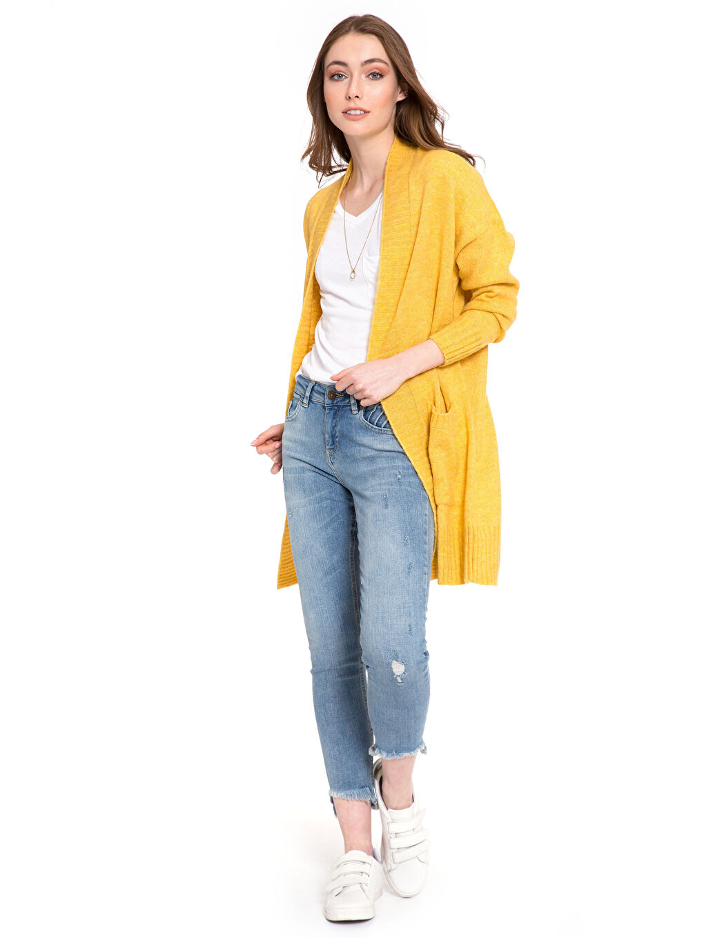 Cardigan GALBEN Femeie-2