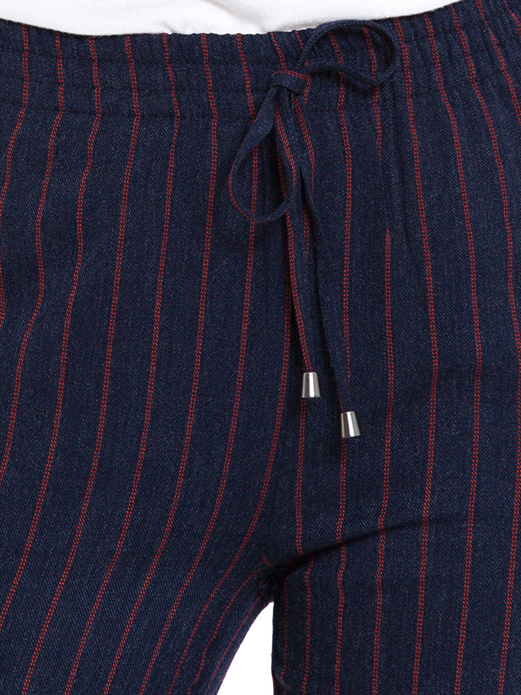 Elastic Waist Striped Women's Trousers-3