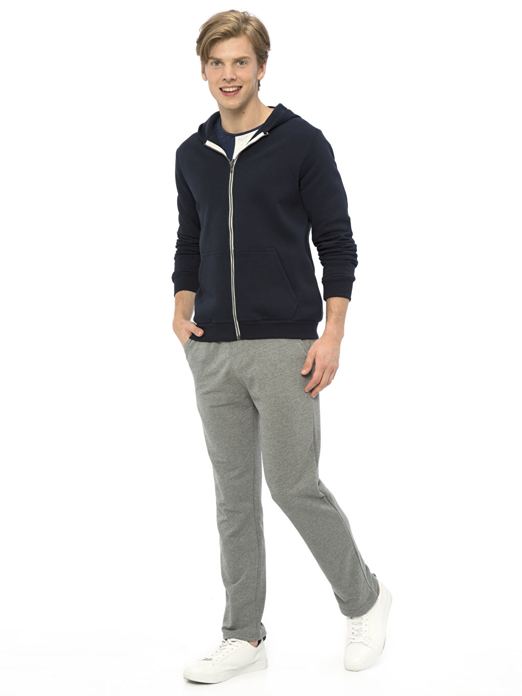 everyone ジップアップフーディー　ネイビー　Sサイズ AWDis Varsity Zoodie | Varsity Zoodie​​ | AWDis