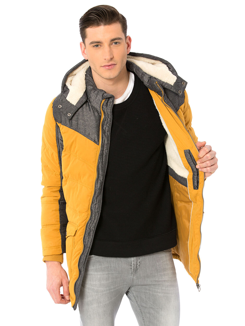 XSIDE Kapüşonlu Kalın Mont -7K3508Z8-JK8