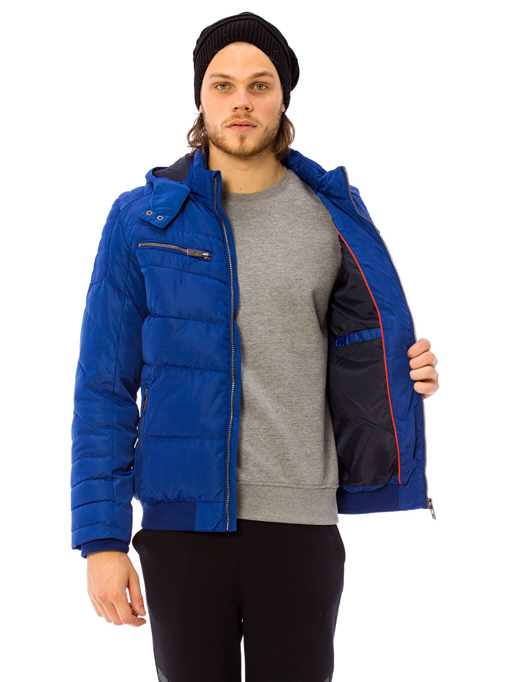 XSIDE Man BLUE Puffer Coat -7K3997Z8-JRE
