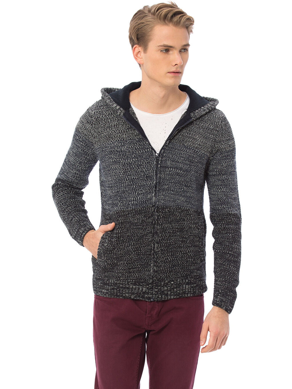 LC WAIKIKI Man INDIGO Cardigan -7K4697Z6-DFJ