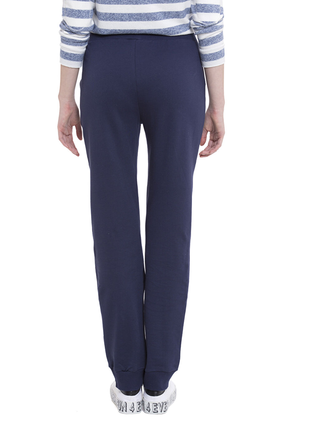 Жена Морско-Синьо Анцуг пантолон-1