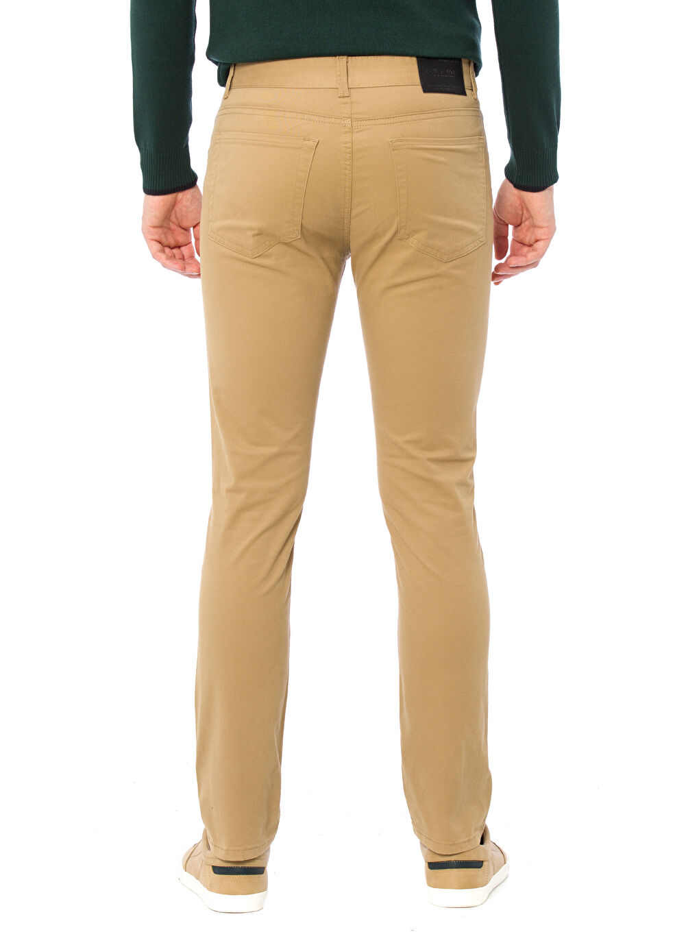 Slim Fit Twill Men's Trousers-1