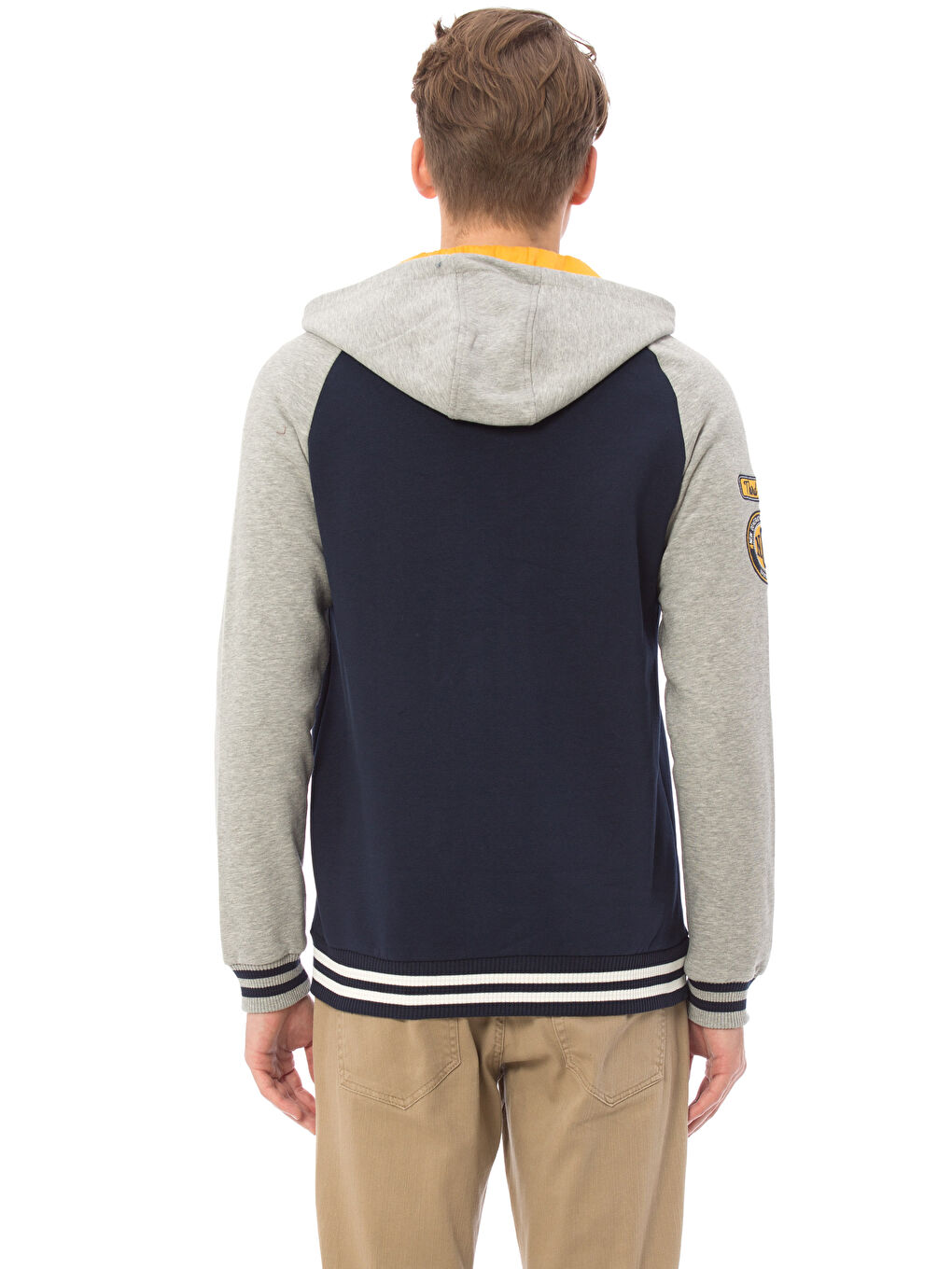 Açık Lacivert Fermuarlı Sweatshirt-2