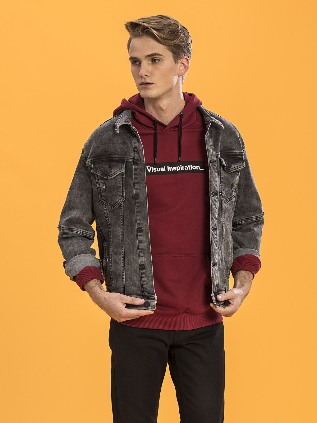 Siyah  Rodeo Jean Ceket