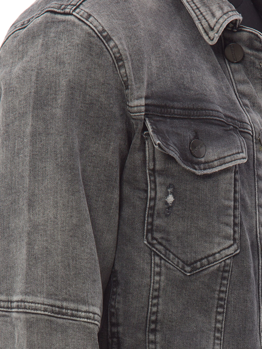 Siyah  Rodeo Jean Ceket-4