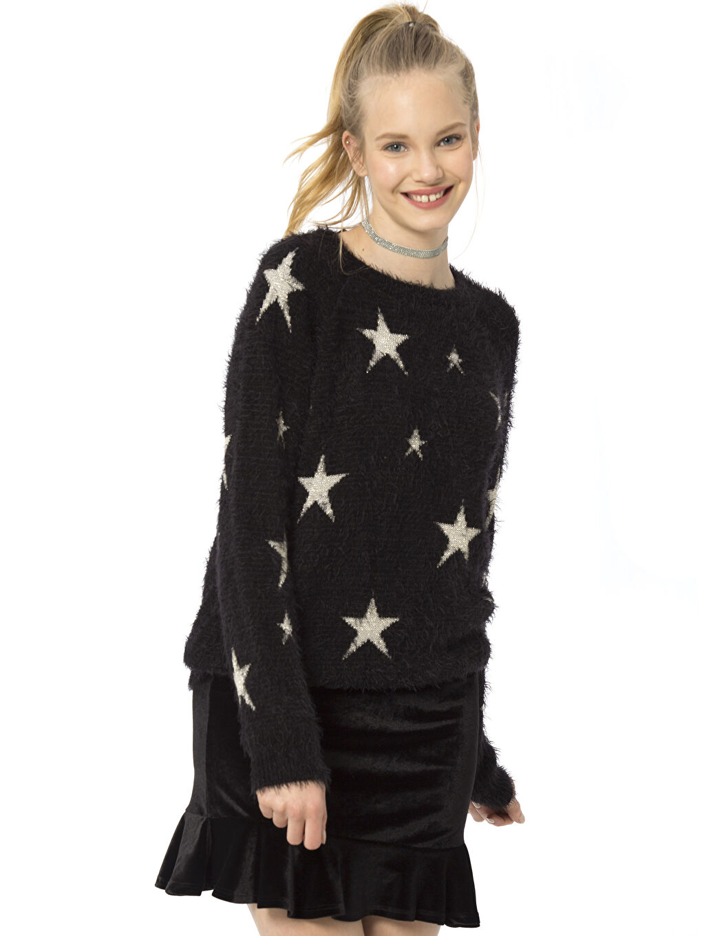 LCW Vision Frau SCHWARZ Pullover -7K6323Z8-CVL