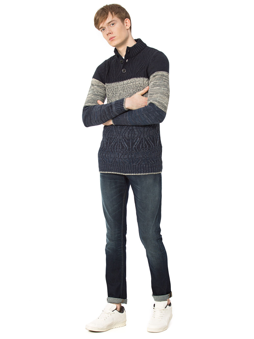 XSIDE Man INDIGO Sweater -7K6797Z6-J2H