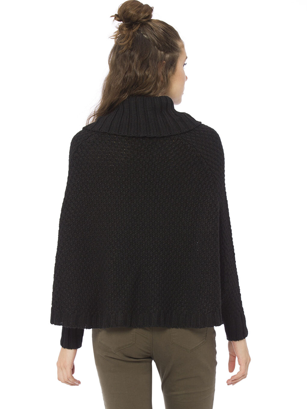 Poncho NOIR Femme-1