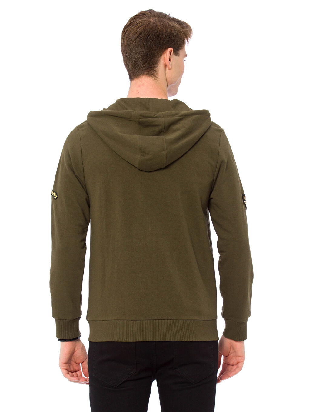 Sweat zippé KAKI Homme-1