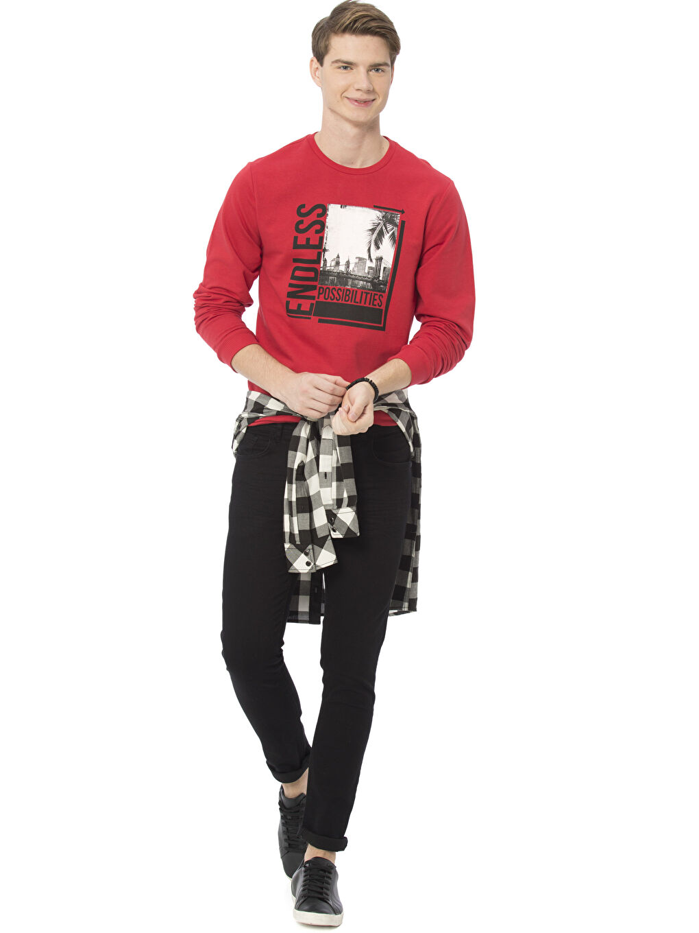 Mann ROT Sweatshirt-2