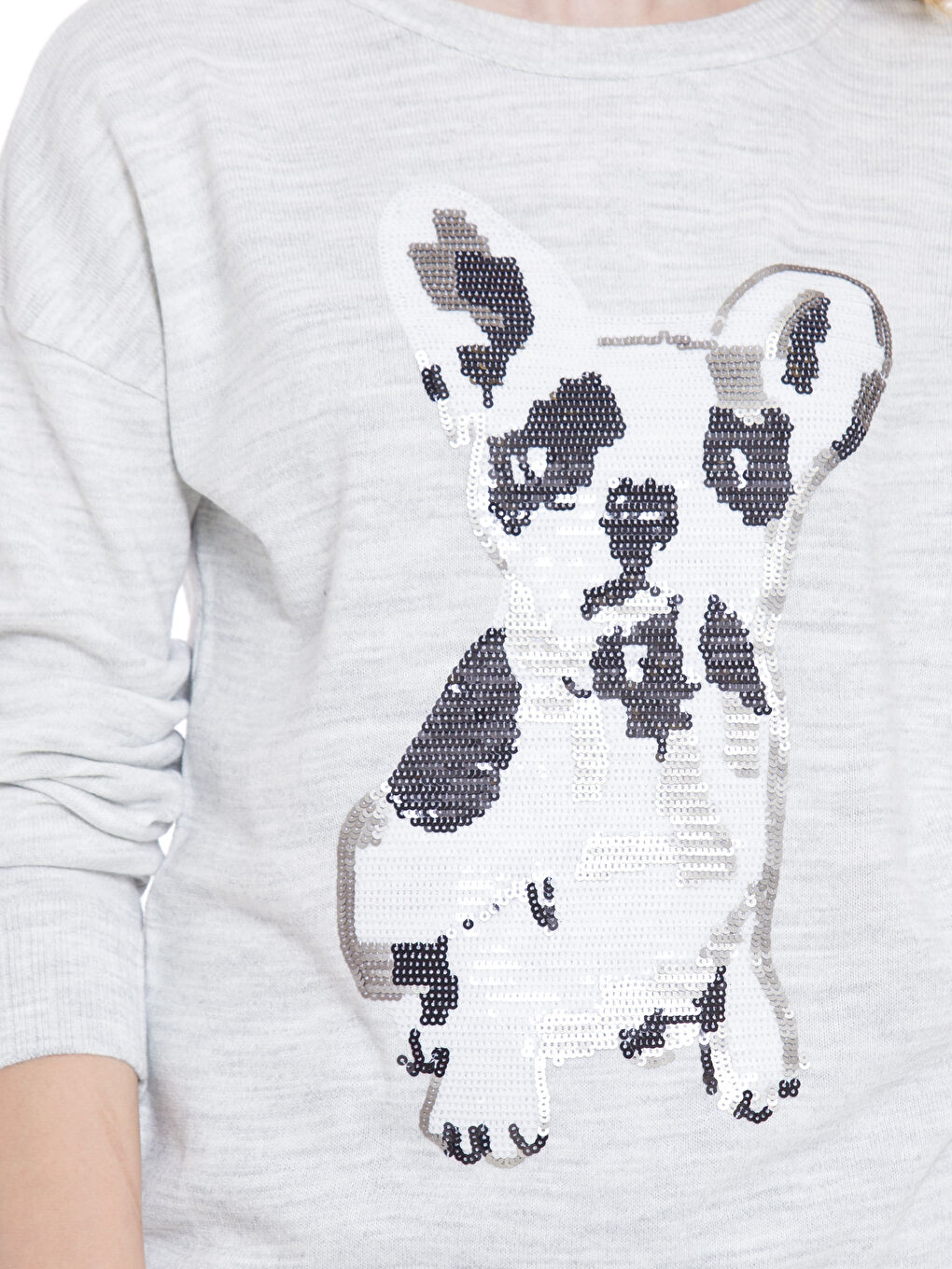 LCW Vision Woman GREY Sweater -7K8206Z8-D5P
