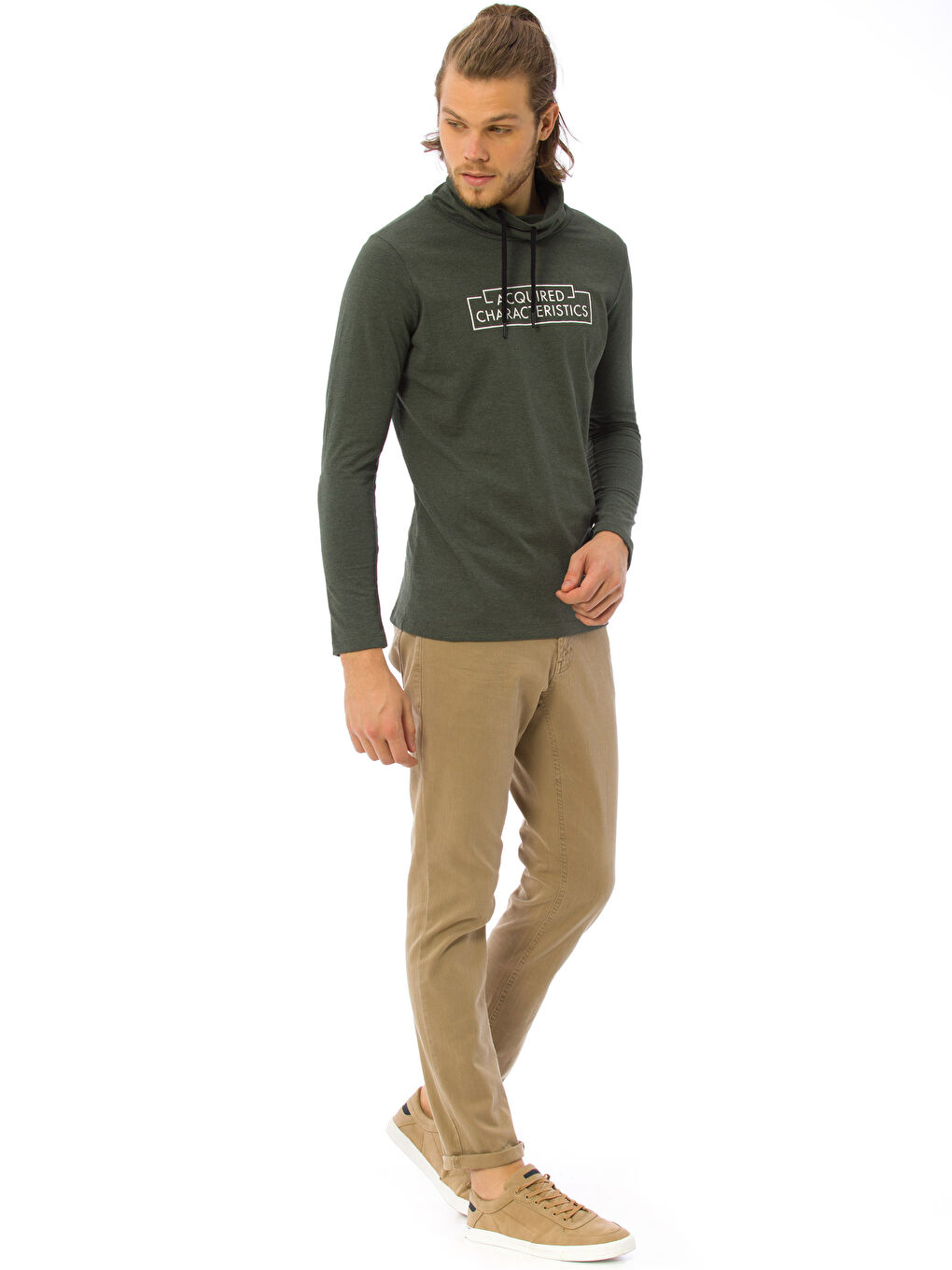 Мужчины Зелёный Свитшот-2