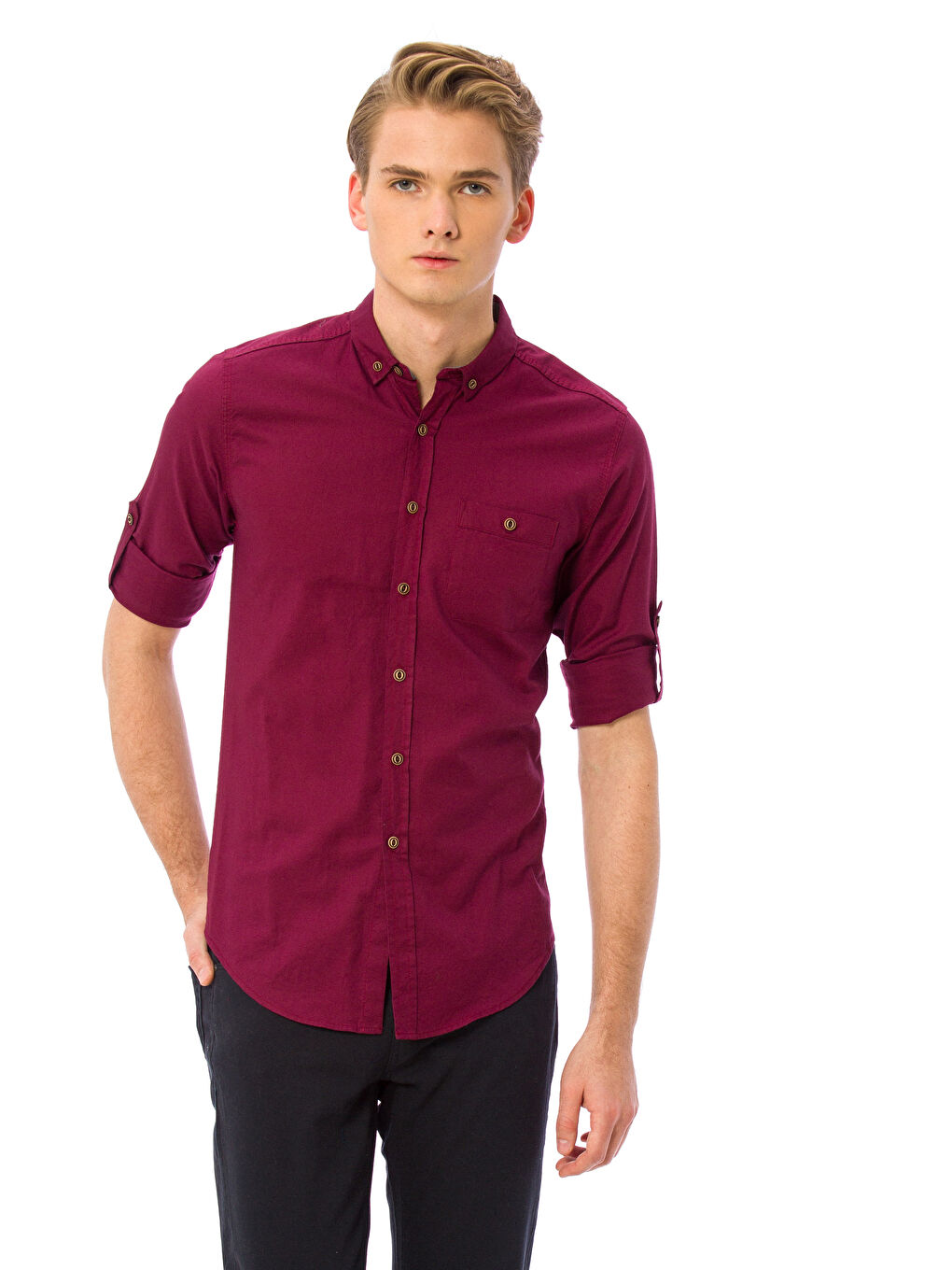 XSIDE Chemise ROUGE BORDEAUX Homme -7K9159Z8-CWK