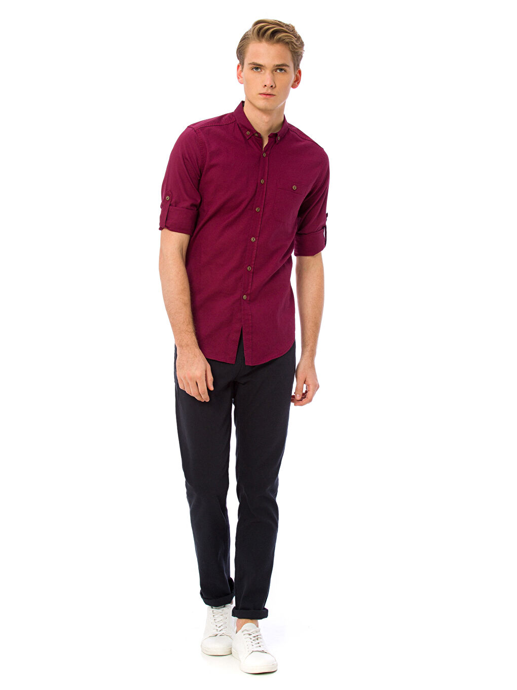 XSIDE Chemise ROUGE BORDEAUX Homme -7K9159Z8-CWK