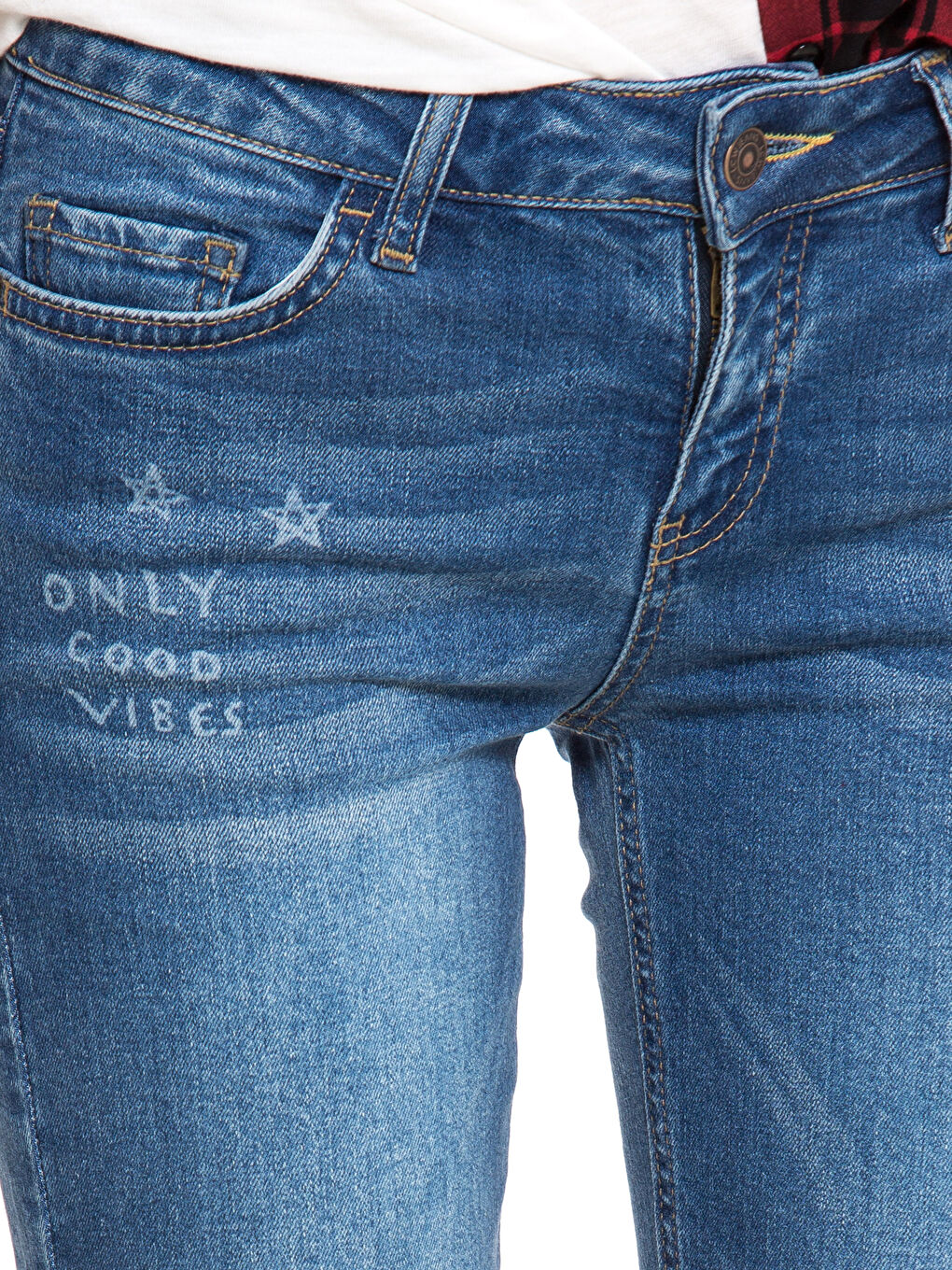 Orta İndigo Rodeo Jean Pantolon-3