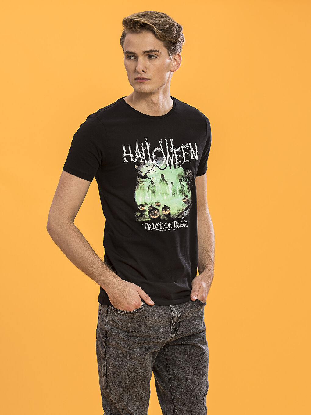 XSIDE Rundhalsausschnitt Jersey T-Shirt für Herren -7K9762Z8-J0F