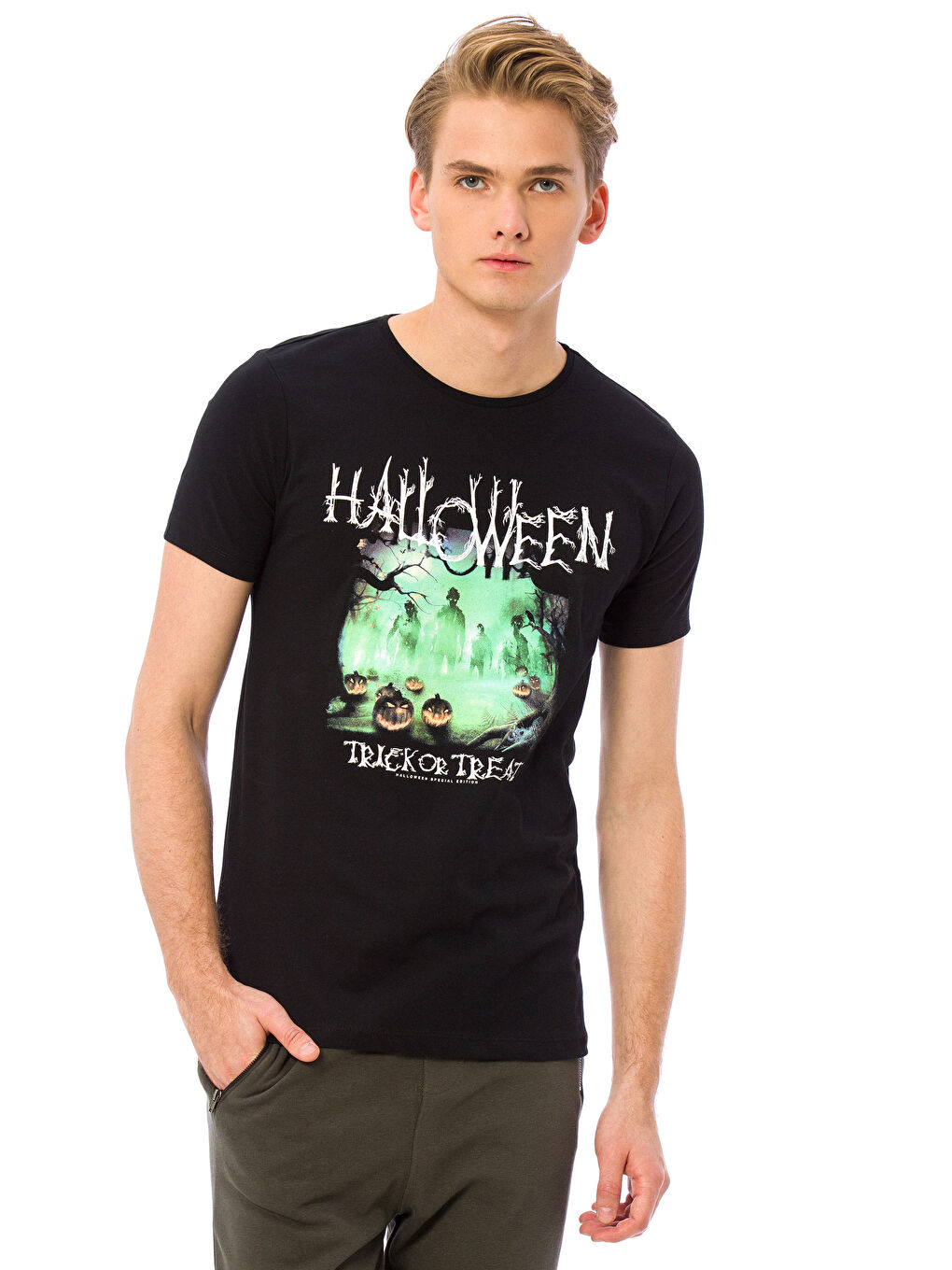 XSIDE Rundhalsausschnitt Jersey T-Shirt für Herren -7K9762Z8-J0F