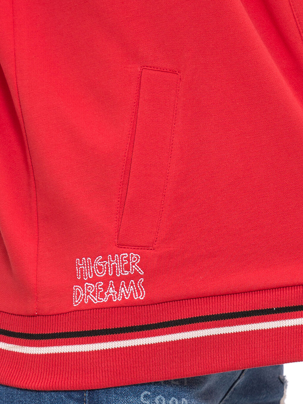 Woman RED Zip-Up Sweatshirt-4