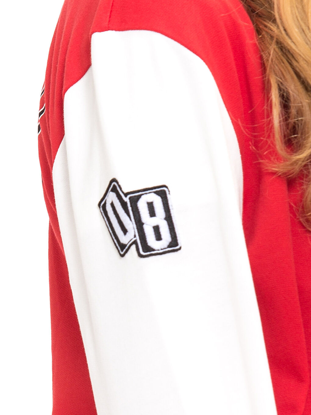Woman RED Zip-Up Sweatshirt-5