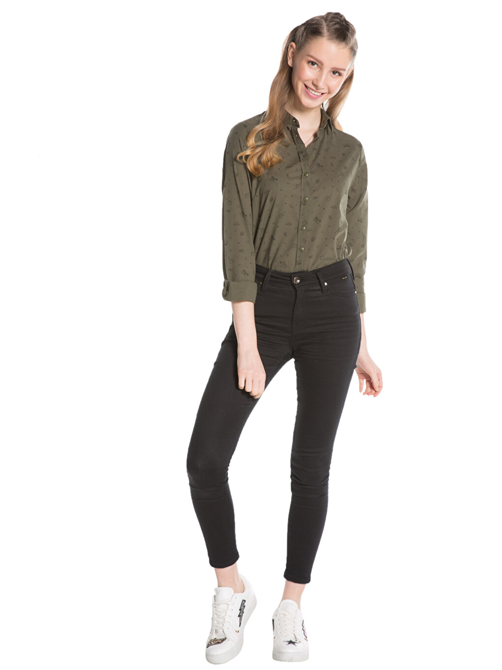Standard Fit Long Sleeve Women's Shirt-2