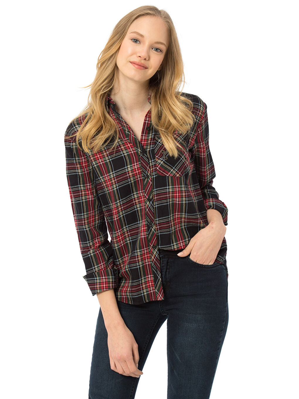 LCW Vision Woman RED Shirt -7KJ407Z8-763