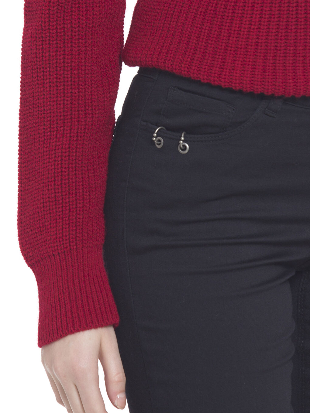 LCW Vision Woman BLACK Trousers -7KJ590Z8-CVL