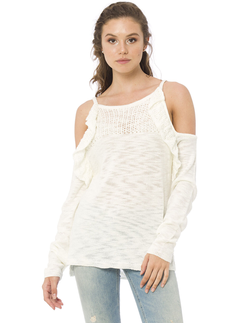 LCW Vision Frau ECRU Pullover -7KJ693Z8-D3W