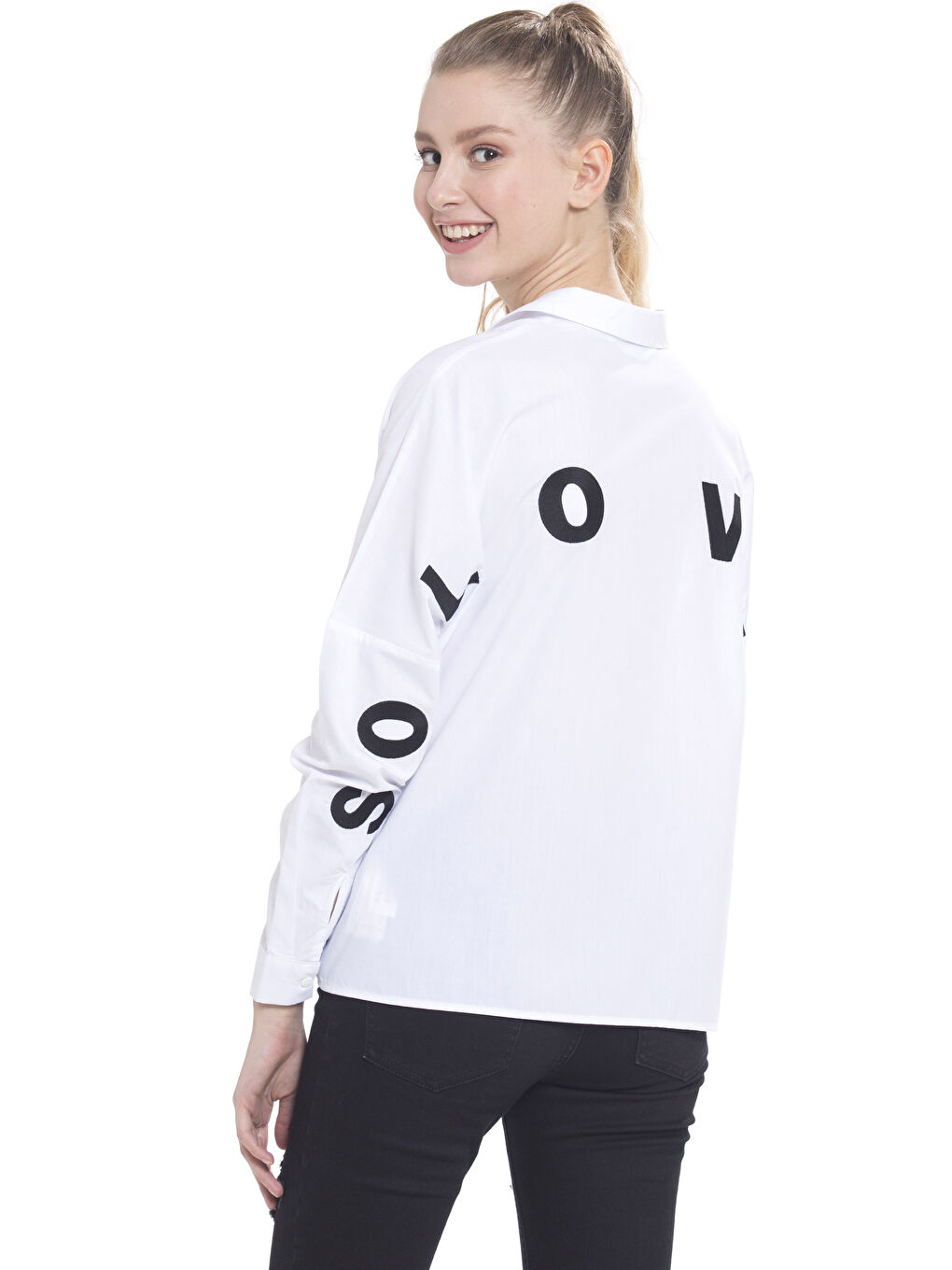 LCW Vision Standard Fit Long Sleeve Women's Shirt -7KJ786Z8-J5E