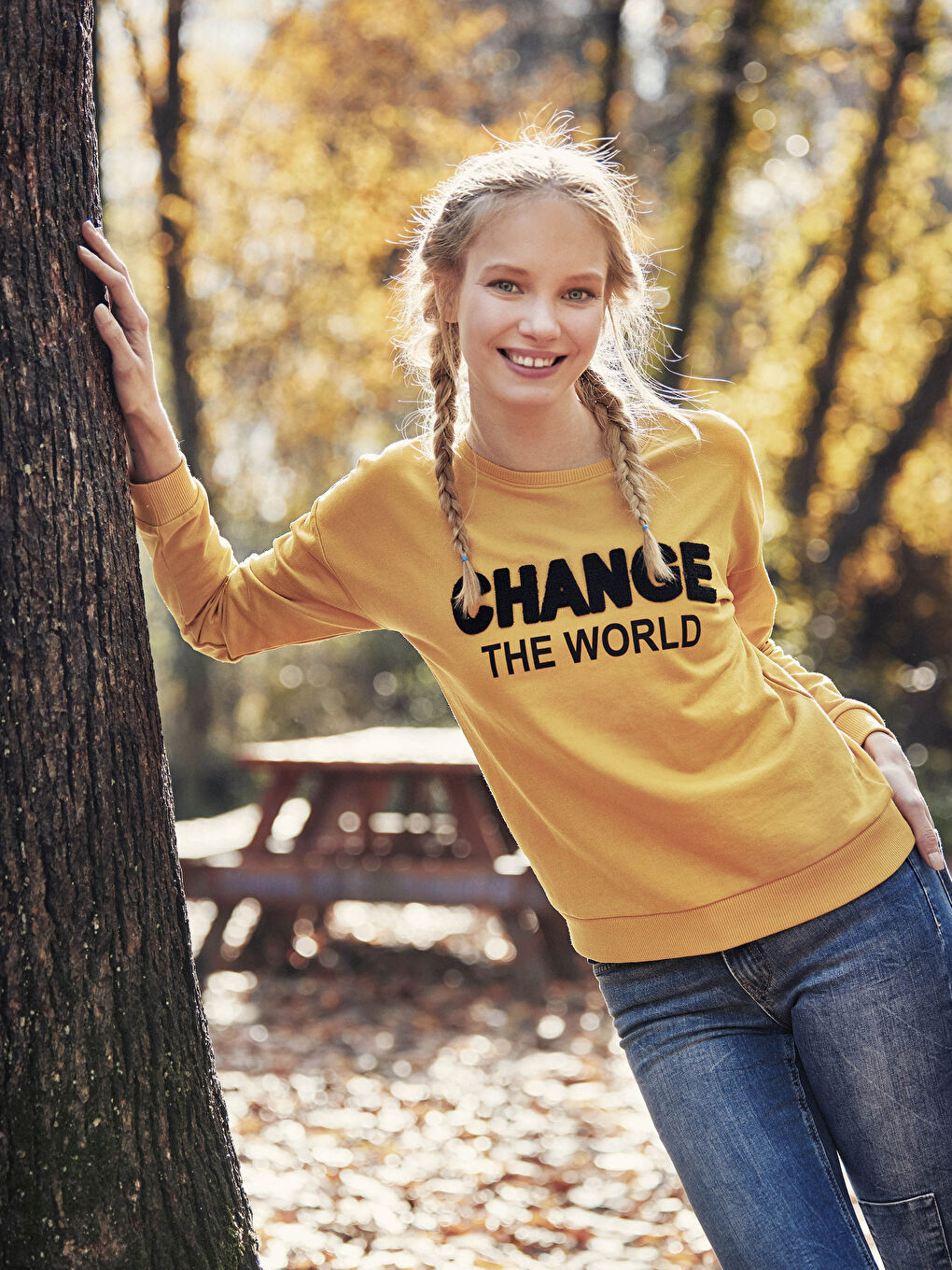 Koyu Sarı Sweatshirt