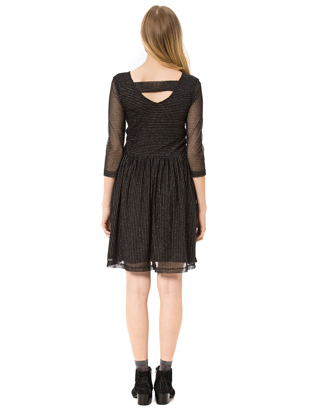 LCW Vision Frau SCHWARZ Kleid -7KK008Z8-CVL