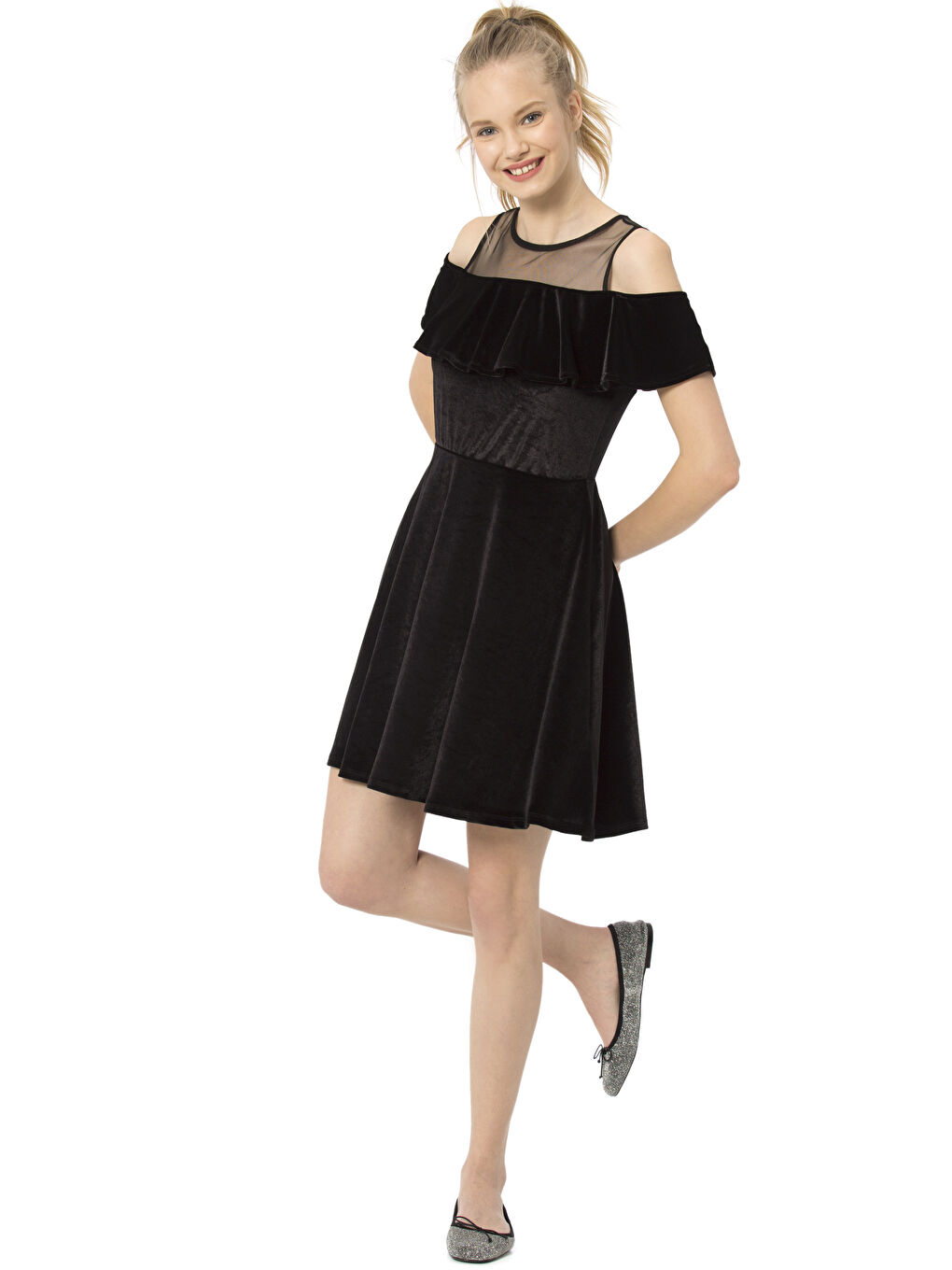 LCW Vision Woman BLACK Dress -7KK064Z8-CVL