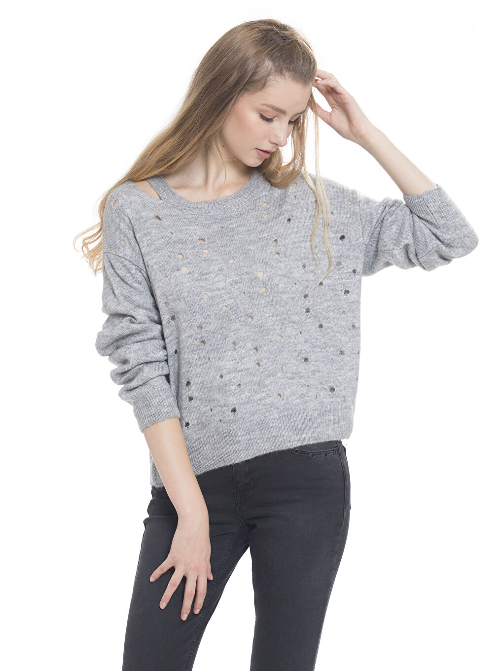 Pulover GRI Femeie-1