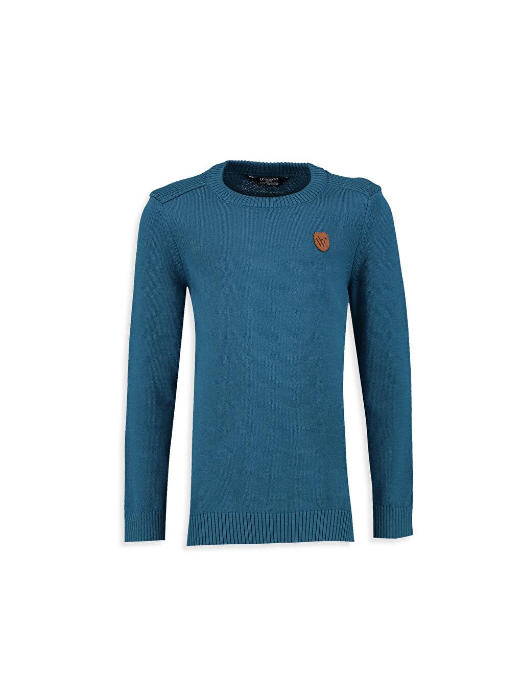 LCW Kids Crew Neck Basic Long Sleeve Boy Thin Tricot Sweater -7K0219Z4-HFG