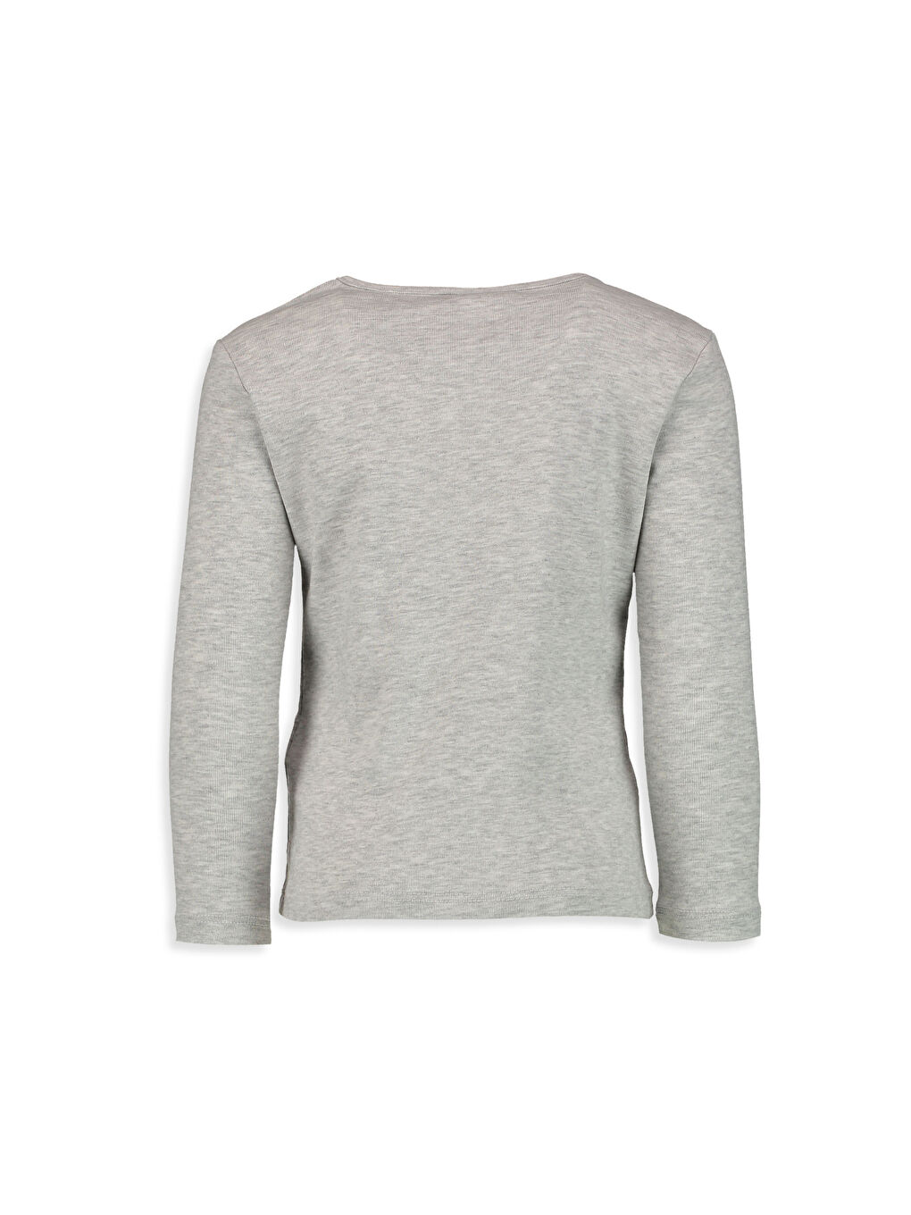 Açık Gri Melanj Tişört-1