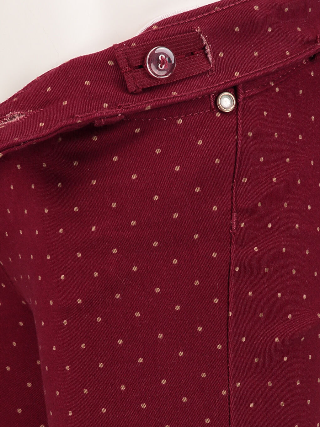 Девочки Бордовый Брюки-3