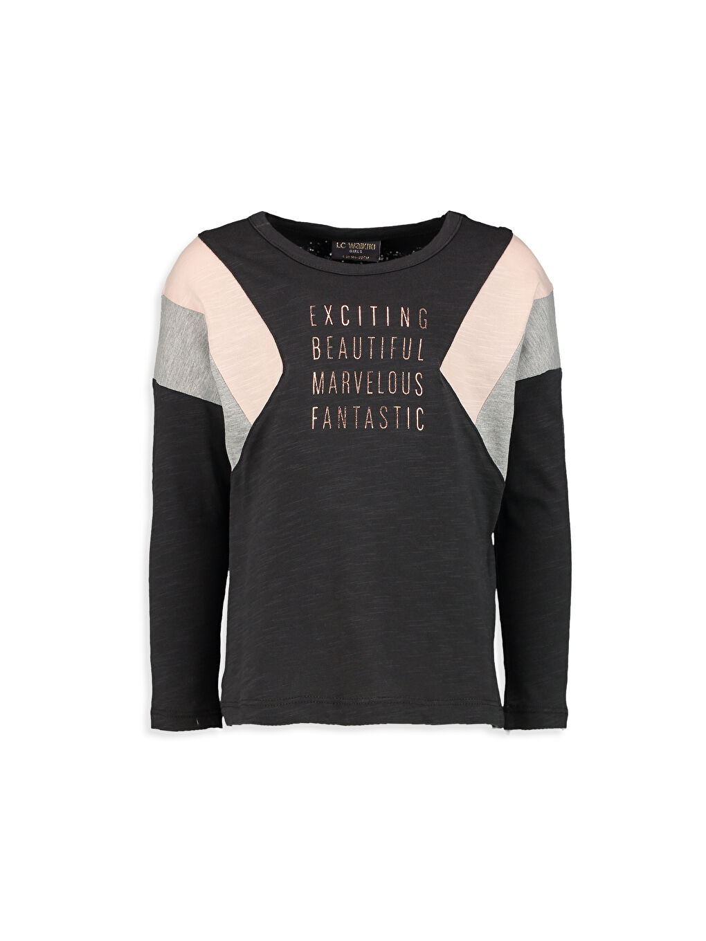 LCW Kids Girl ANTHRACITE T-Shirt -7K2802Z4-CWN