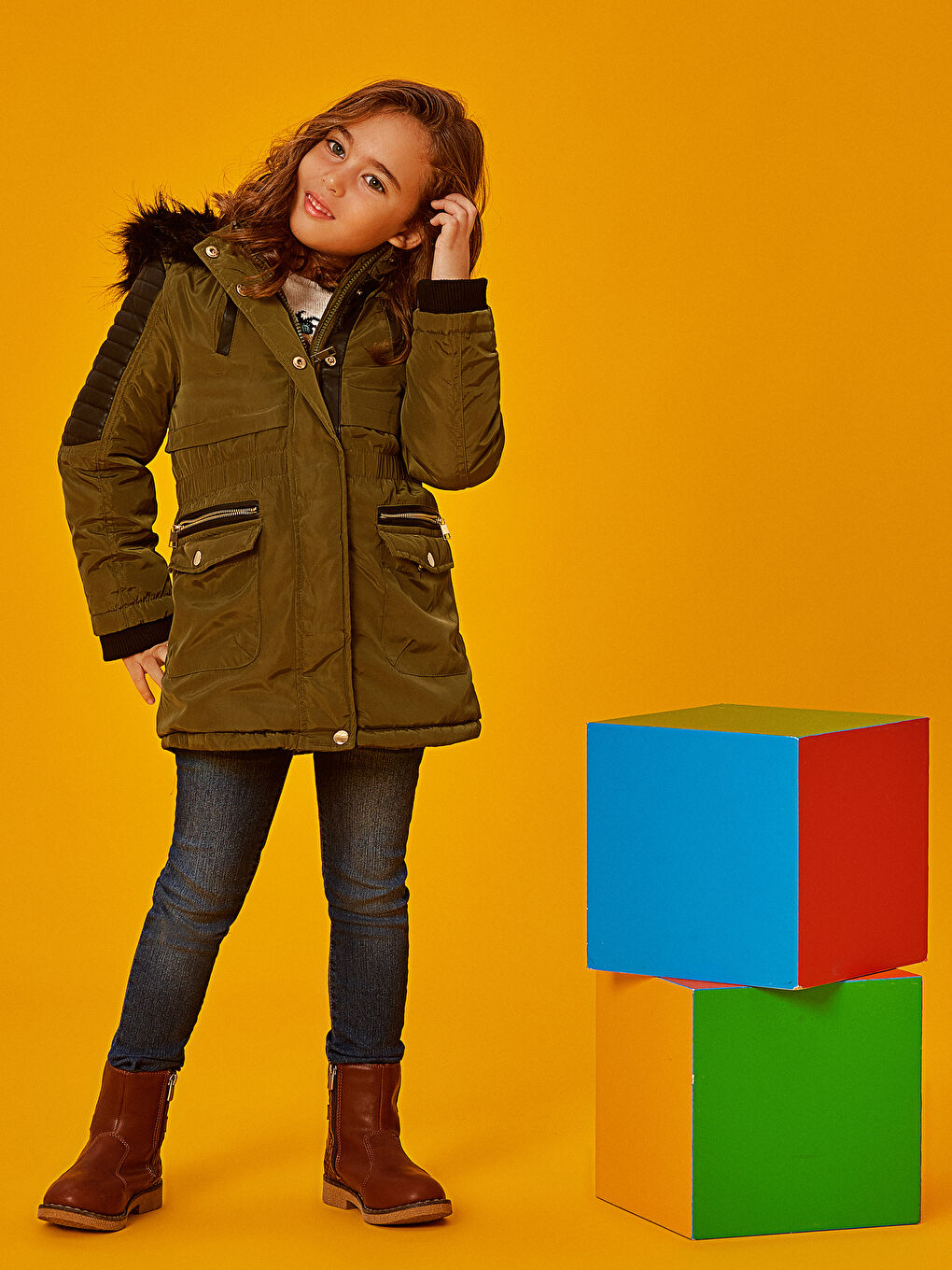 Zeytin Yeşili Kaban