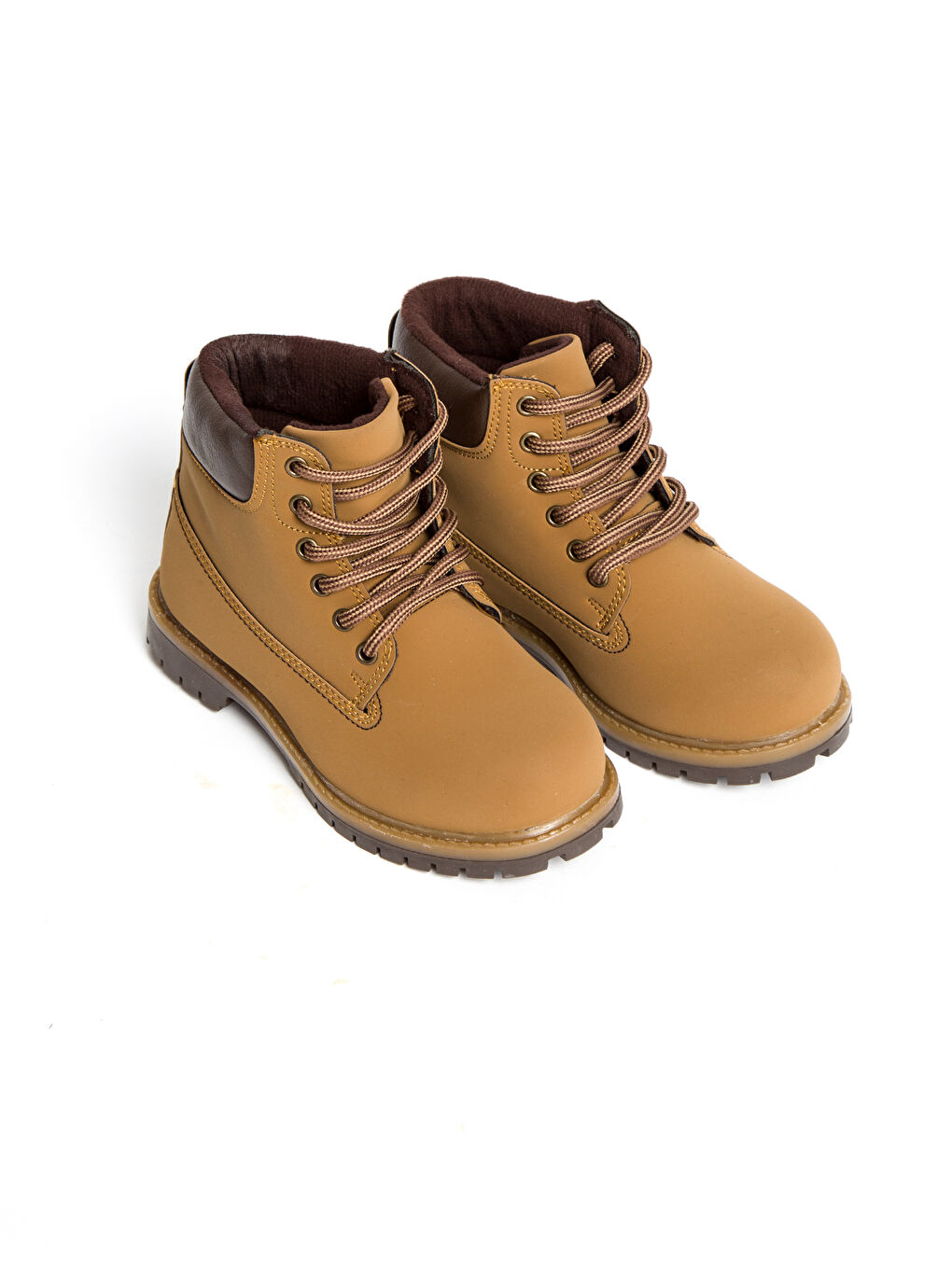 حذاء طويل بنى ولد-1