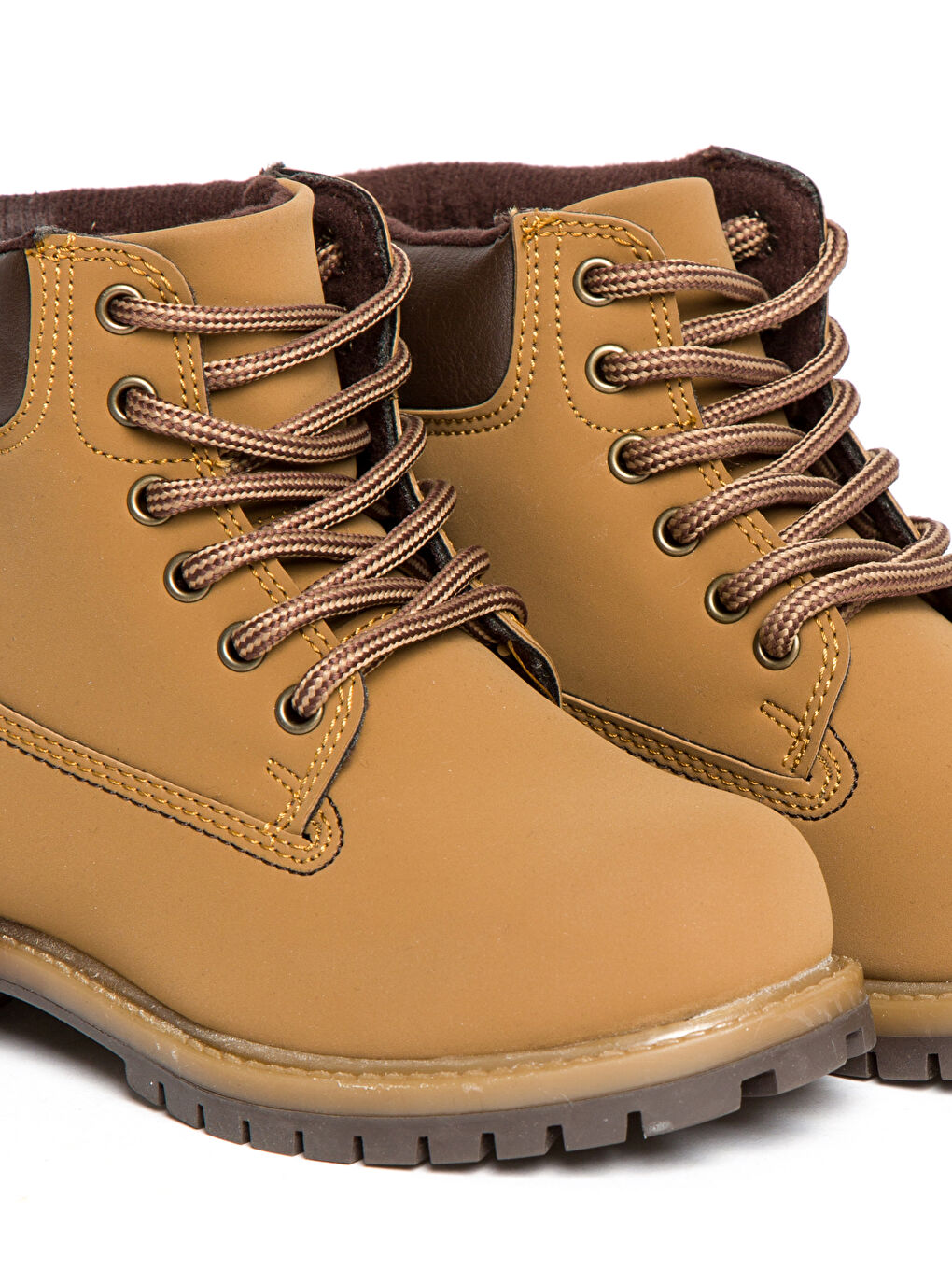 حذاء طويل بنى ولد-4